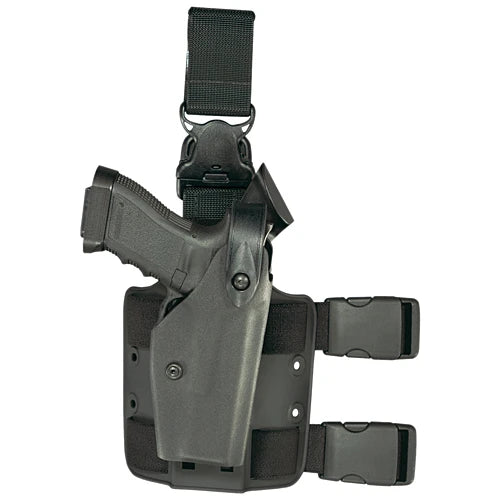Fondina tattica nera Safariland 6005 SLS per Glock 17 22 31, lato destro