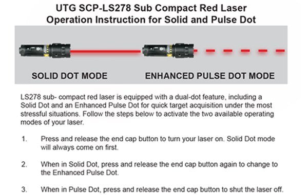 UTG laser rosso sub-compatto SCP-LS278, immagine 6