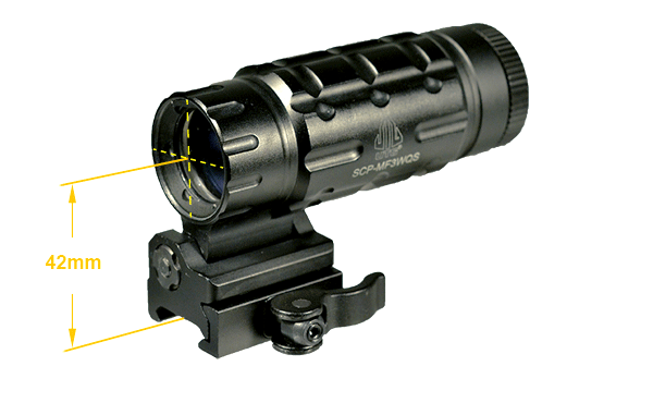 UTG Moltiplicatore 3X Reclinabile Lateralmente