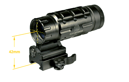UTG Moltiplicatore 3X Reclinabile Lateralmente