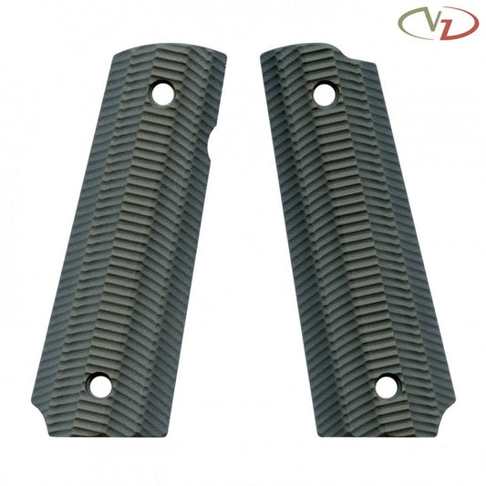 Cachas VZ Grips Alien Slim en G10 para 1911 full size - Steel Gray
