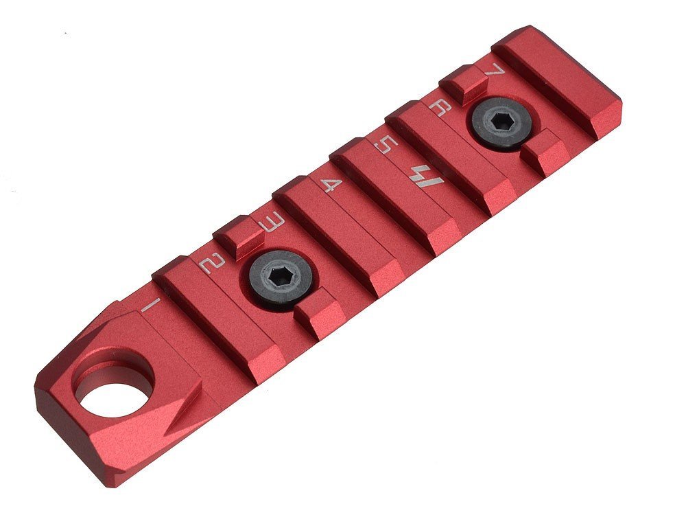 Strike Industries Link Rail Section 7 Slots QD - Red