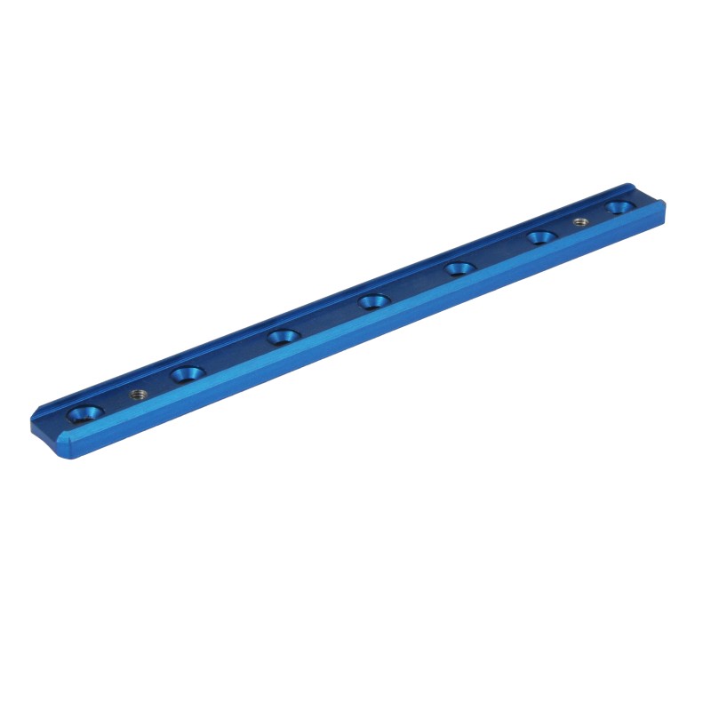 Toni System Slitta adattatore per astine ADC – lunghezza 170 mm, interasse 25 mm – Blu