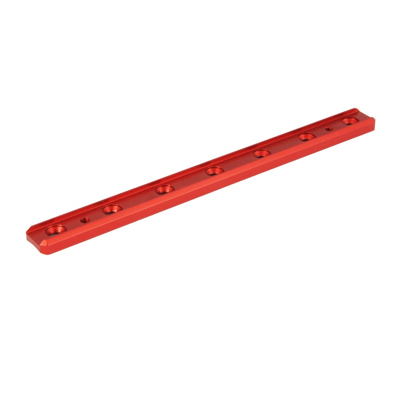 Toni System Slitta adattatore per astine ADC – lunghezza 170 mm, interasse 25 mm – Rosso
