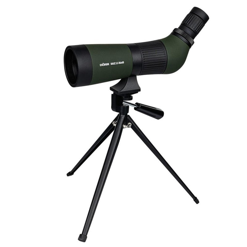 Dörr Kauz cannocchiale terrestre zoom 12-36x60 con treppiede da tavolo