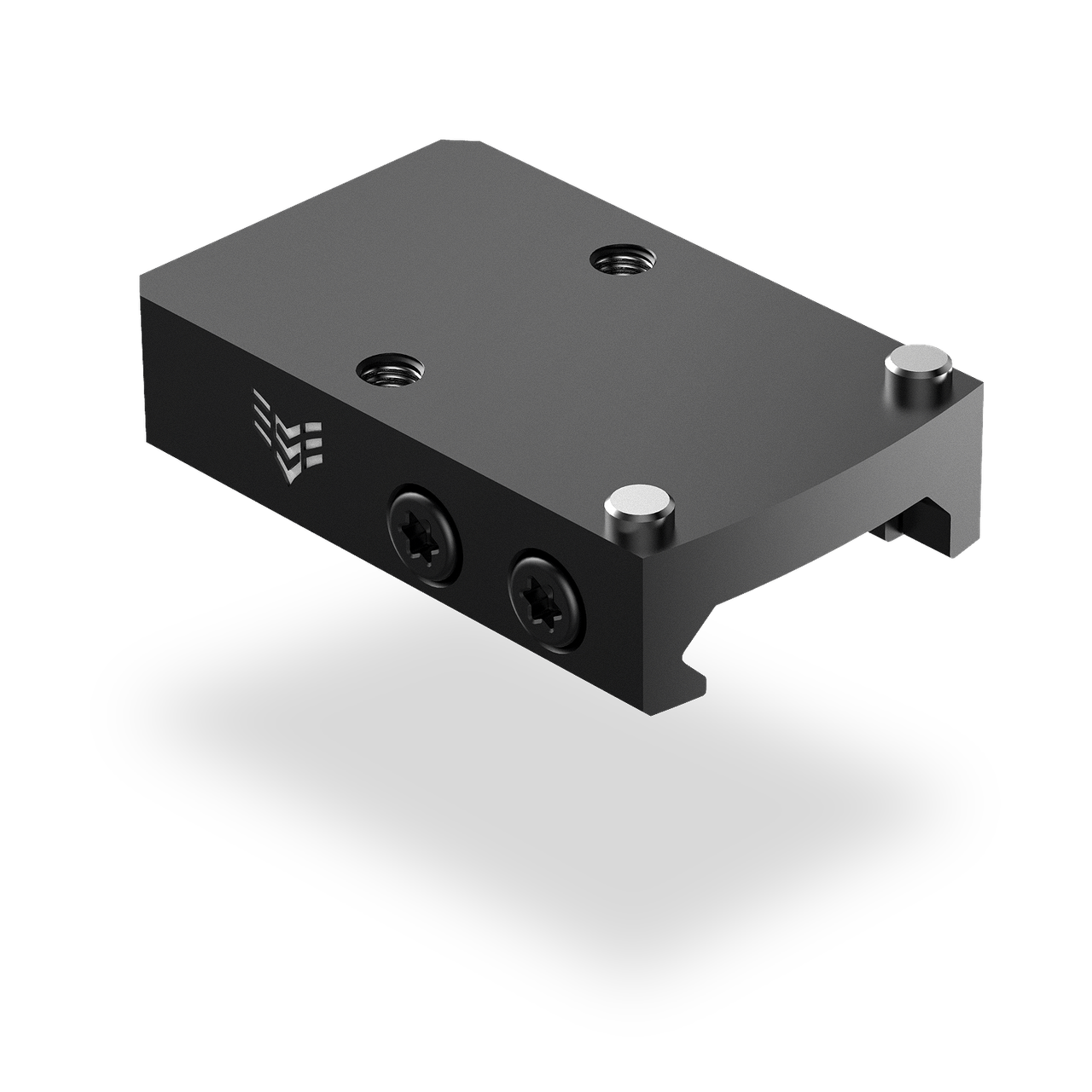Dettaglio base Swampfox LJA-PBM-6061B in alluminio nero