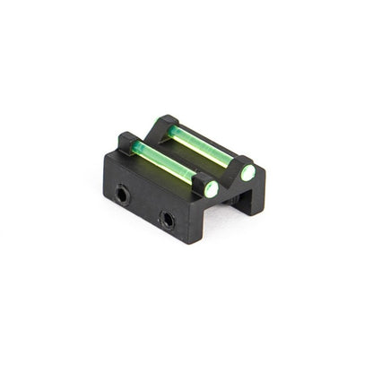 Toni System Tacca di mira di ricambio per bindella AR15 con fibra ottica verde da 1,5 mm
