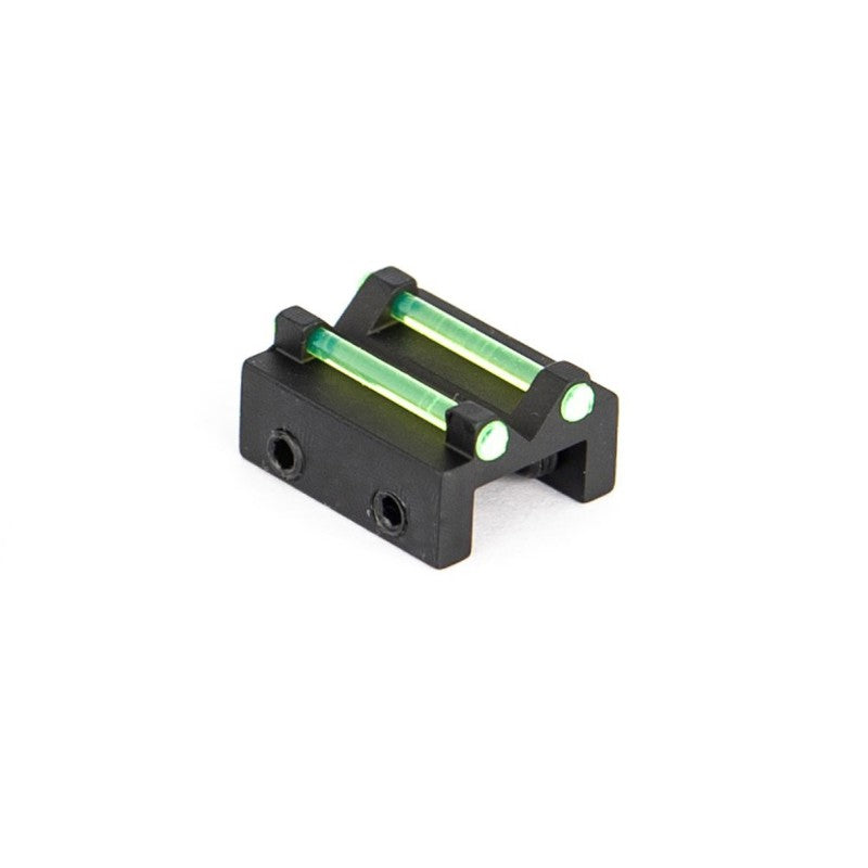 Toni System Tacca di mira di ricambio per bindella AR15 con fibra ottica verde da 1,5 mm