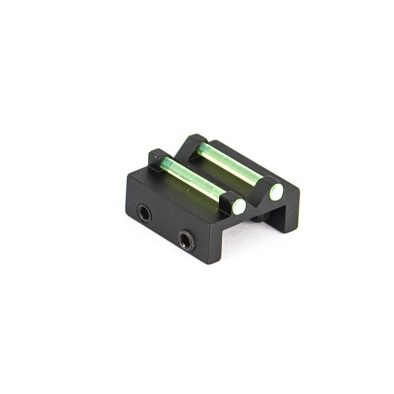 Toni System Tacca di mira per bindella inferiore a 10,1 mm con fibra ottica verde da 1,5 mm