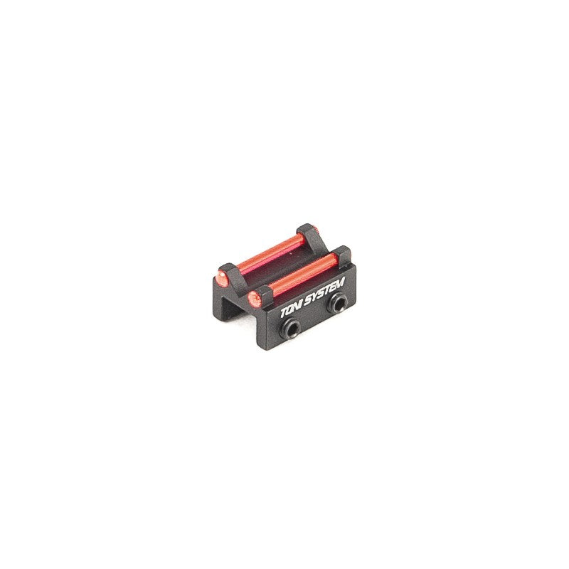 Toni System Tacca di mira per bindella inferiore a 6,2 mm con fibra ottica rossa da 1,5 mm