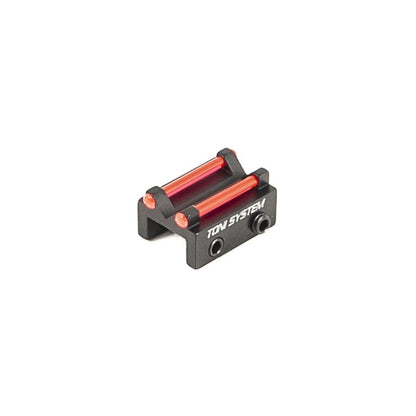 Toni System Tacca di mira per bindella inferiore a 7,2 mm con fibra ottica rossa da 1,5 mm