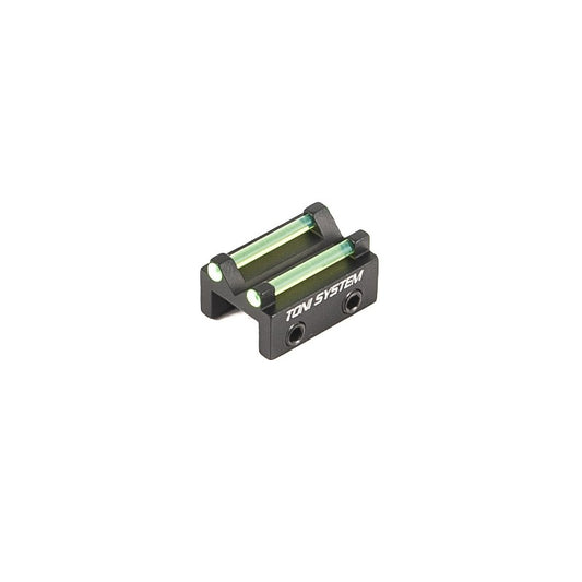 Toni System Tacca di mira per bindella inferiore a 7,2 mm con fibra ottica verde da 1,5 mm