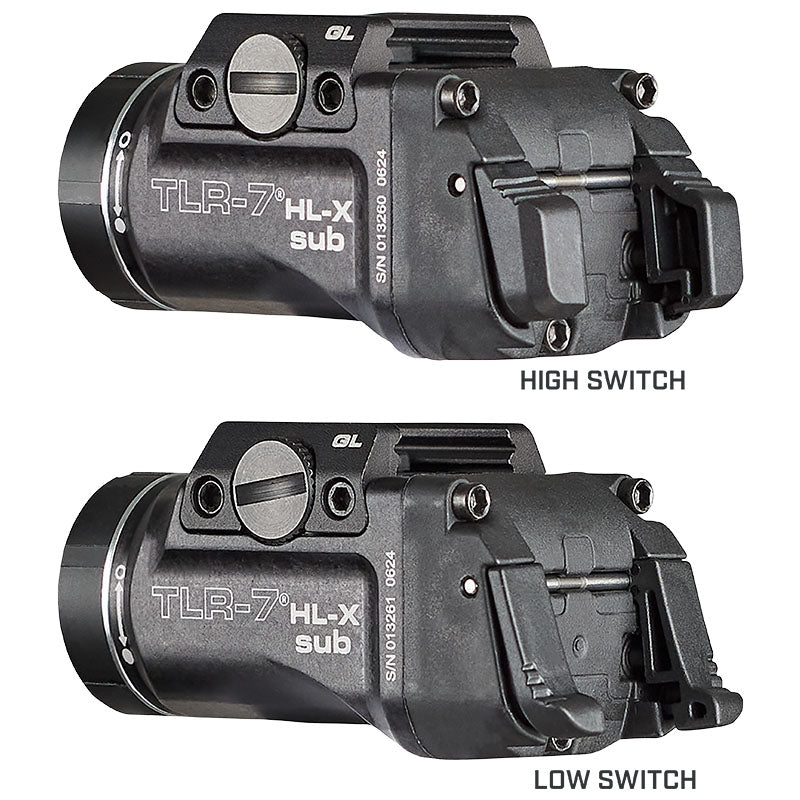 Streamlight TLR-7 HL-X Sub USB interruttori alto e basso intercambiabili