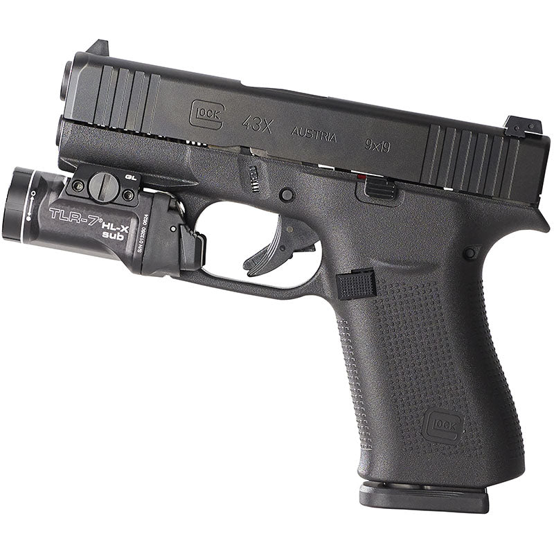 Streamlight TLR-7 HL-X Sub USB per Glock 43X/48, torcia per arma corta nera