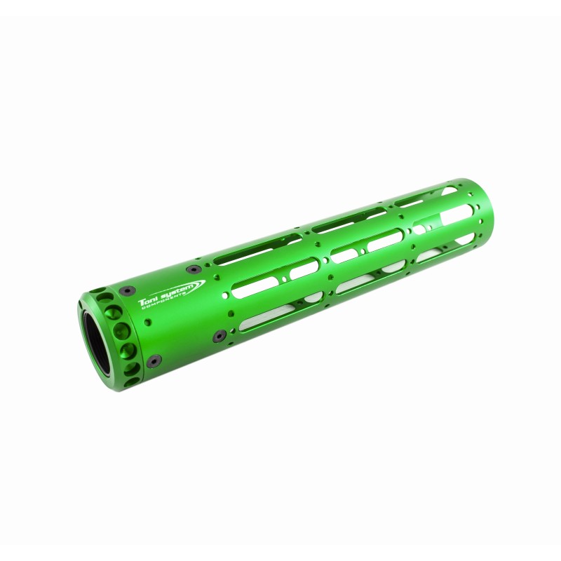 Toni System Tubo astina AR15 3 asole, lunghezza 250 mm – Verde