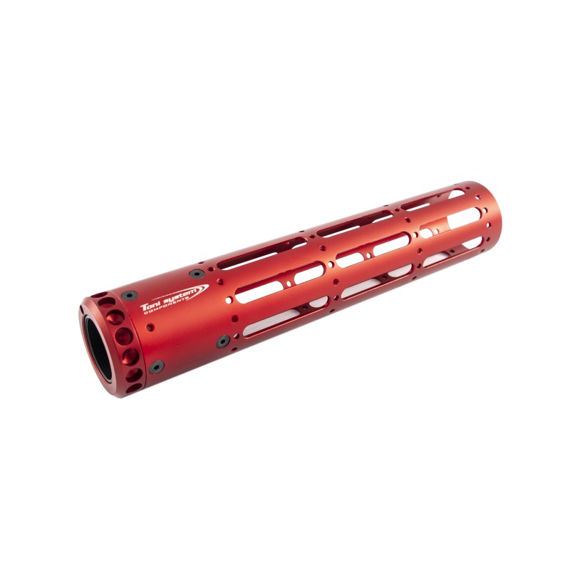 Toni System Tubo astina AR15 3 asole, lunghezza 250 mm – Rosso