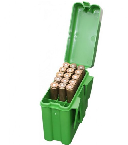 MTM - Flip-top Ammo Box 22 Hornet to .223 20 Colpi Verde