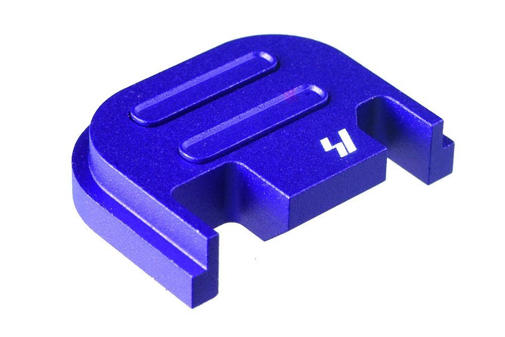 Slide Cover Plate Strike Industries V2 blu per Glock