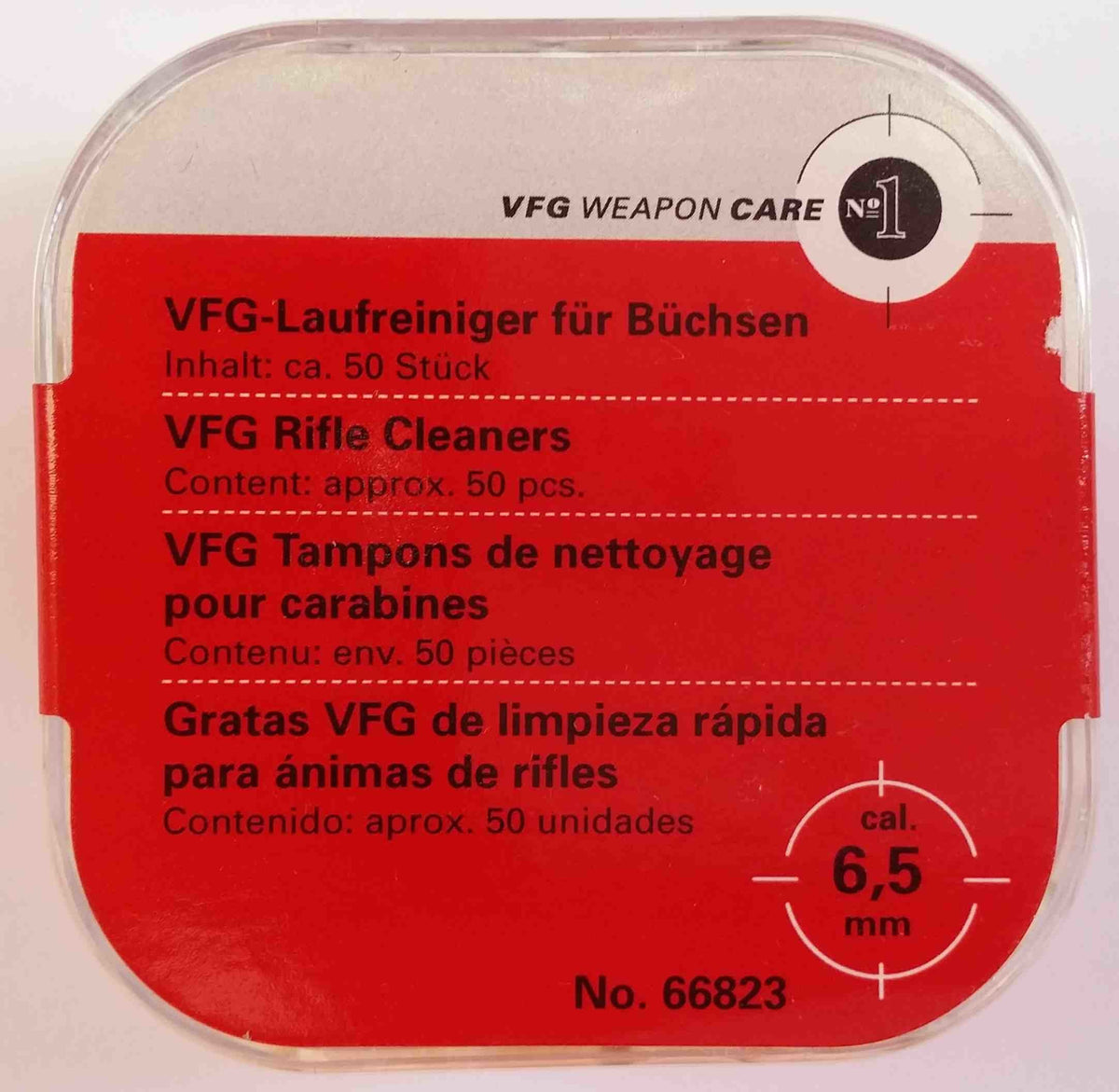 VFG Weapon Care Feltrini 6,5mm Box 50pz.