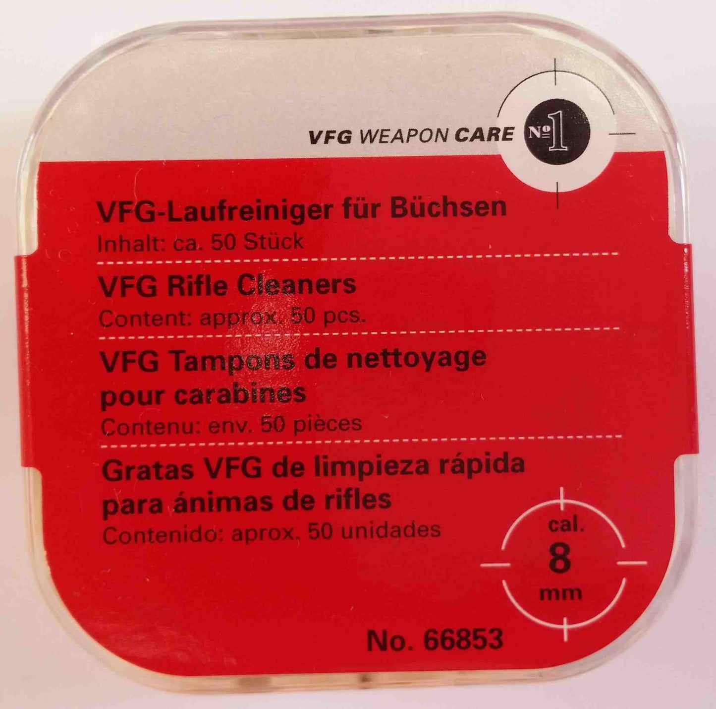 VFG Weapon Care Feltrini 8mm Box 50pz.