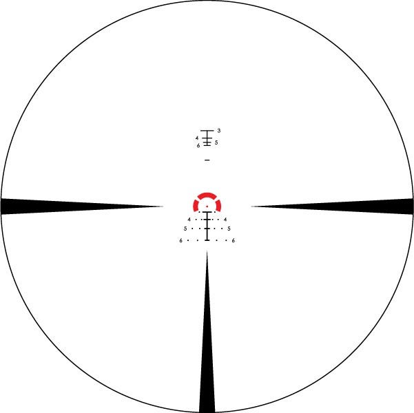 Vortex Strike Eagle 1-10x24 FFP EBR-8 BDC MOA – reticolo
