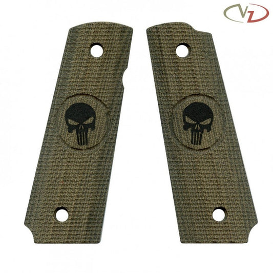 VZ Grips guancette Gator Back Punisher per 1911 full size Green
