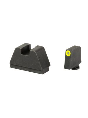 AmeriGlo, Optic Compatible Sets for Glock, 3XL Tall, Green Tritium w LumiGreen Outline